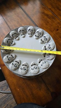 Set of 10 Halloween Skull serving dishes/trays $30 firm