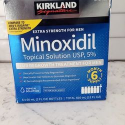 Brand New 6 Bottles Minoxidil 5%