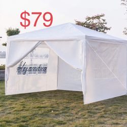 10x10 wedding party tent outdoor canopy tent  with  side walls white FOR SALE Carpas