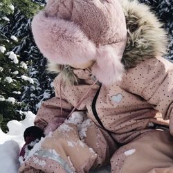 Rabbit Fur Girl Hat 2-5 Years Old