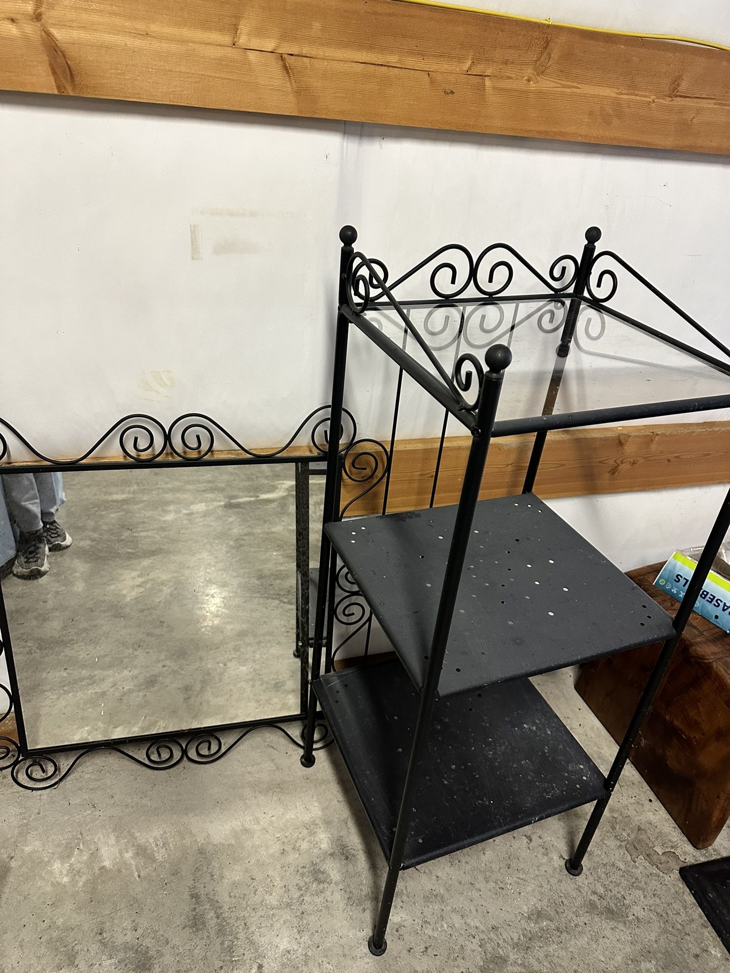 Shelf And Mirror Combo