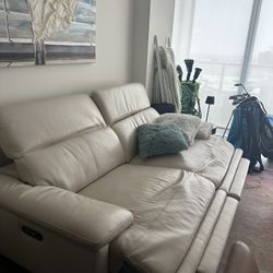 Dania 88” Leather Power Reclining Sofa