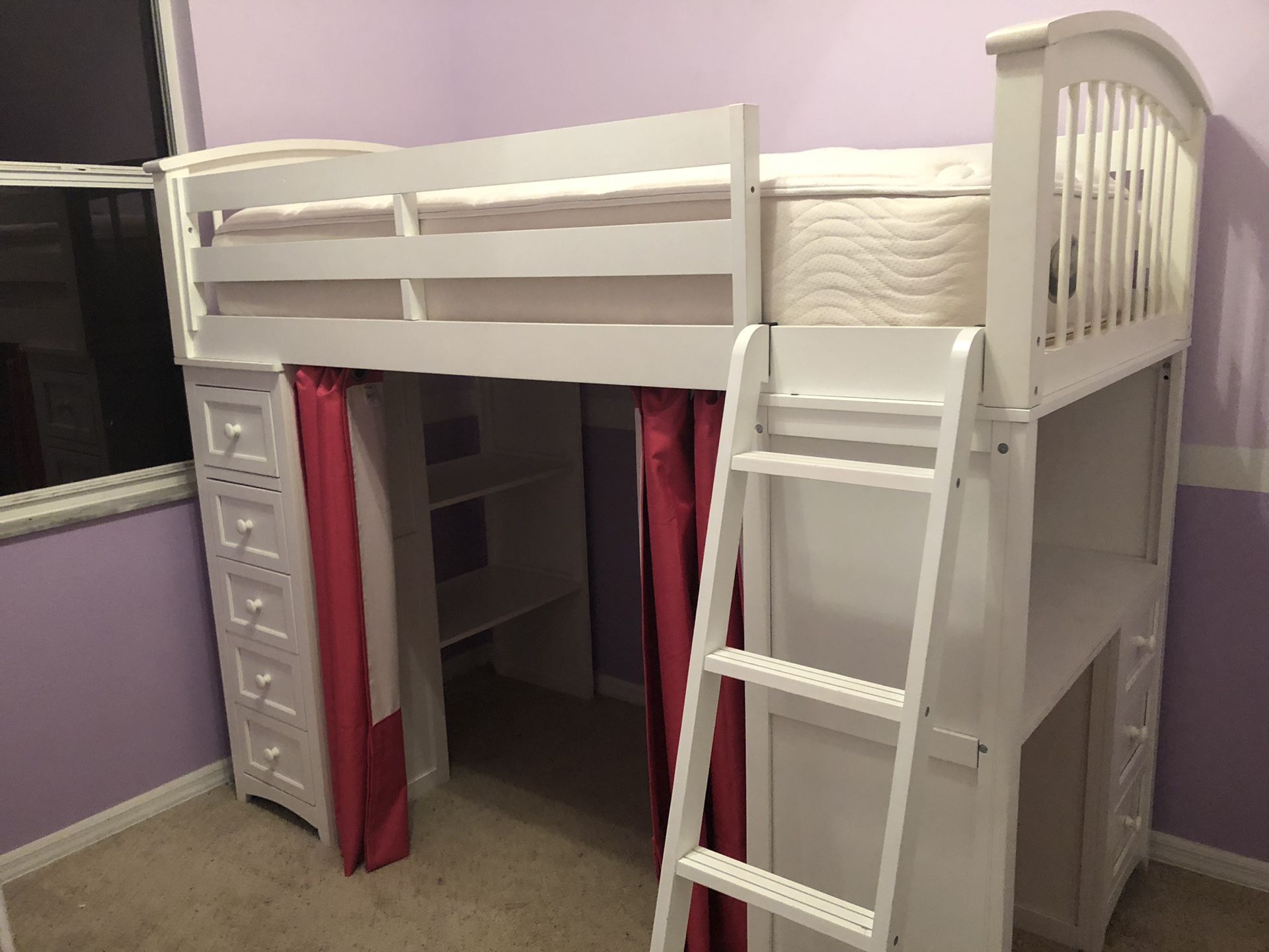 School House Loft Bed with desk