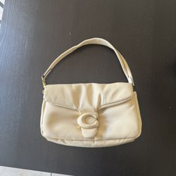 Coach Cream Pillow Purse