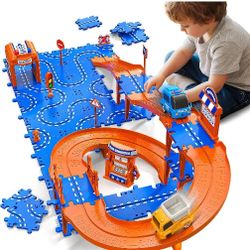  3-Tier Puzzle Race Tracks Car Toys Set