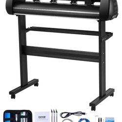VEVOR 34inches Vinyl Cutter Machine, Bluetooth Cutting Plotter Machine, 400in/10m Accuracy Steel Rol