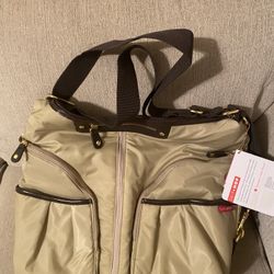 Expandable Khaki Diapers Bag. Brand New 