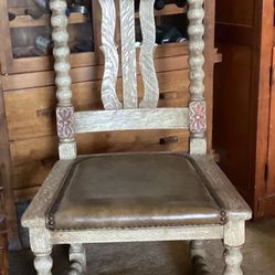Old Carved Chair Harry Potter Like