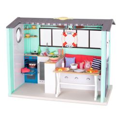 New In Box:  Beach House For American Girl Dolls/our Generation Dolls