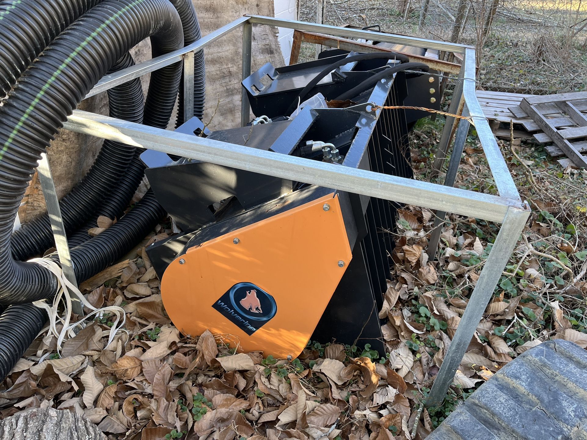 Cement Mixer Skid Steer Attachment