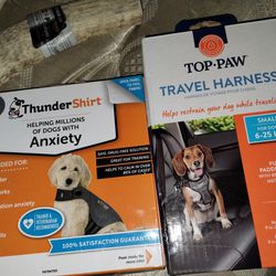 One Brand New Small Thunder shirt And One Brand New Travel Harness