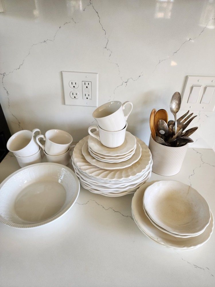 Ironstone Dishes & Silverware!
