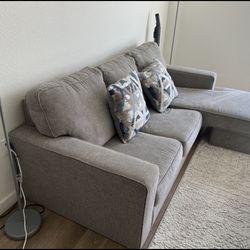 Nice Gray Fabric Sofa 