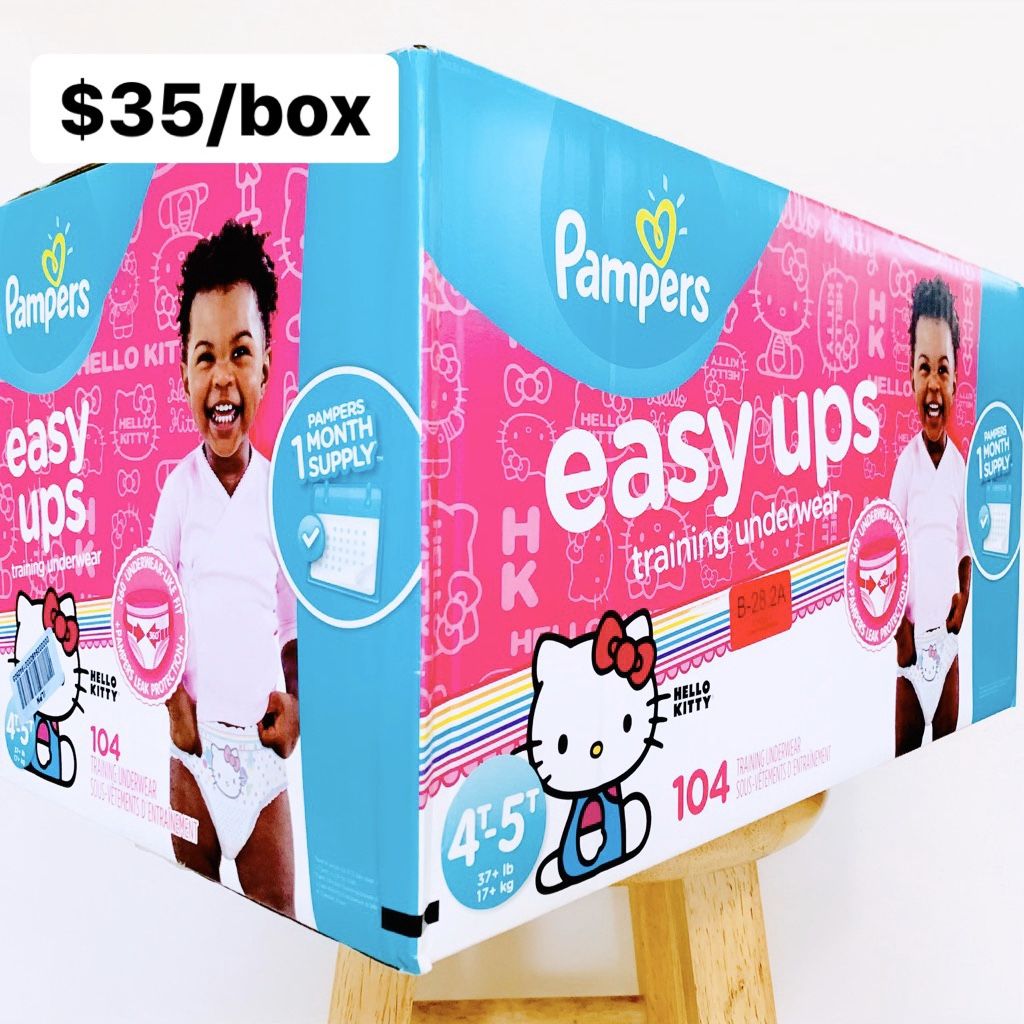 4T-5T (37+ lbs) Pampers Easy Ups (104 count) - $35/box