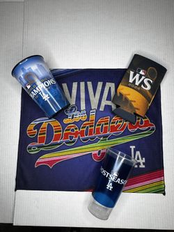 2024 World Series Stadium Celebration Dodgers Rally Towel/Koozie/Cups-11/1/24 NEW