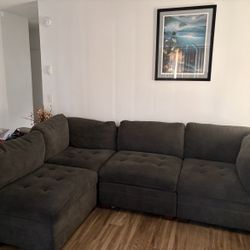 Grey L Shape Couch