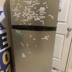 skinny tall fridge