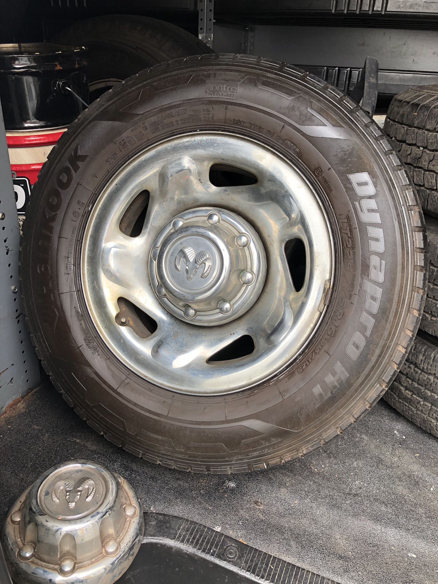 Dodge Ram Van wheels set (4) with LT 225/75/16 tires