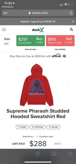 Supreme pharaoh hoodie