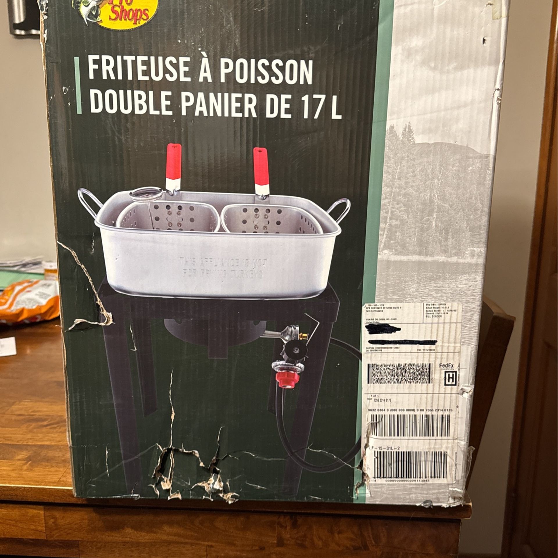 18-QT. DOUBLE-BASKET FISH FRYER