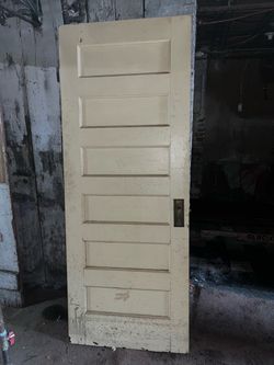 2 vintage 6 panel doors