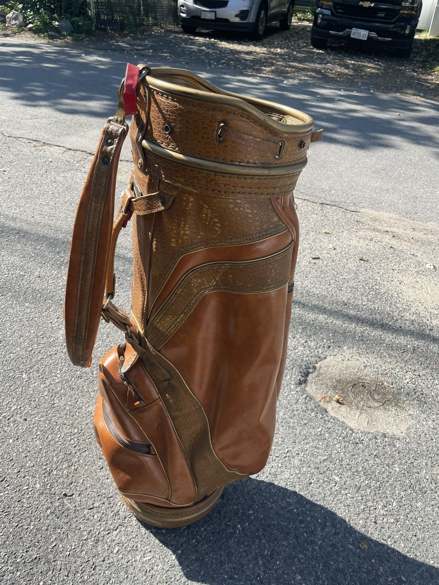 Vintage Macgregor Leather Golf Bag