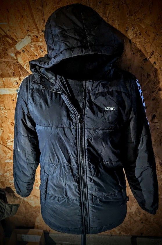 Ladies Vans jacket Blk And White Size Medium