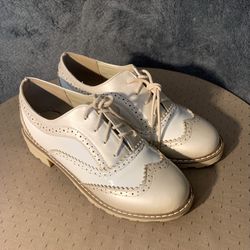 Women’s Lace Up Chunky Low Heels Oxfords Shoes