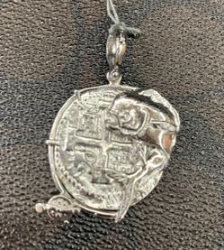 Atocha silver coin pendant