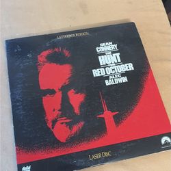 THE HUNT FOR RED OCTOBER (1990 LASERDISC) SEAN CONNERY - LETTERBOX 