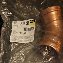 NEW Viega ProPress 45° Elbow 3"x3" Copper – In Bag