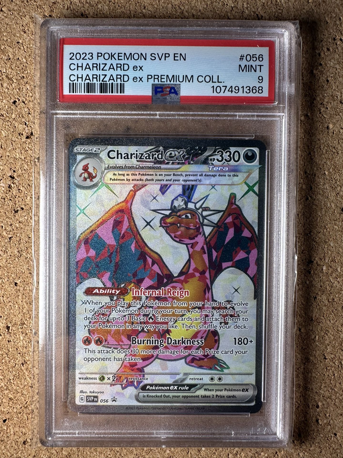 2023 POKEMON SVP EN CHARIZARD ex PREMIUM COLL PSA 9