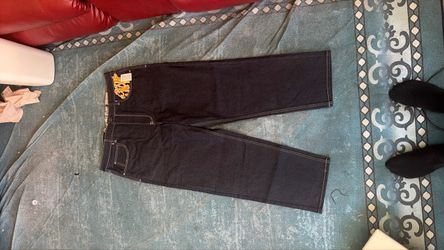 Dark blue baggy jeans