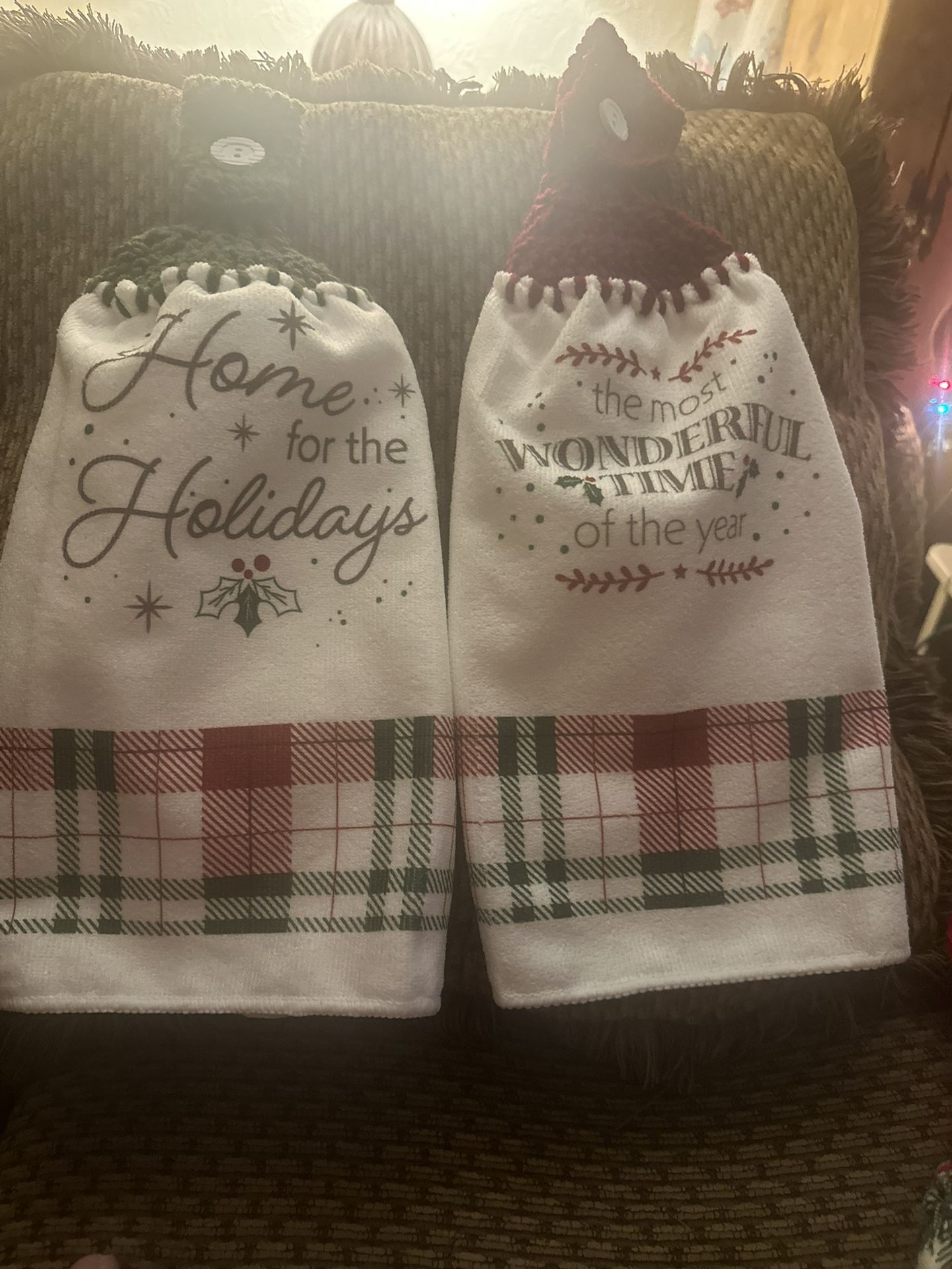 Handmade Xmas Towels On Full Towels