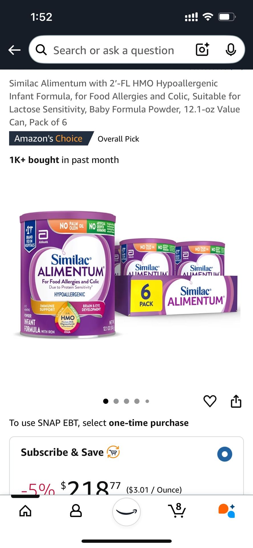 Similac Alimentum Baby Formula