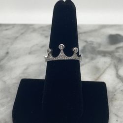 Sterling Silver Crown Ring 
