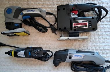 Ultimate DIY Power Tool Bundle (Dremel 3-Pack + Craftsman Sabre Saw + Accessories) – Heavy-Duty CORDED Kit
