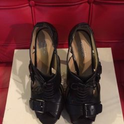 Coach black leather shoe - Sofia Semi Matte Calf 8 M