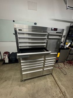 Stainless Steel Rolling Tool Chest Cabinet