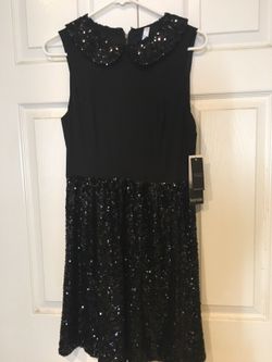 New!! Black Sequin Dress For Special Occasion- Small