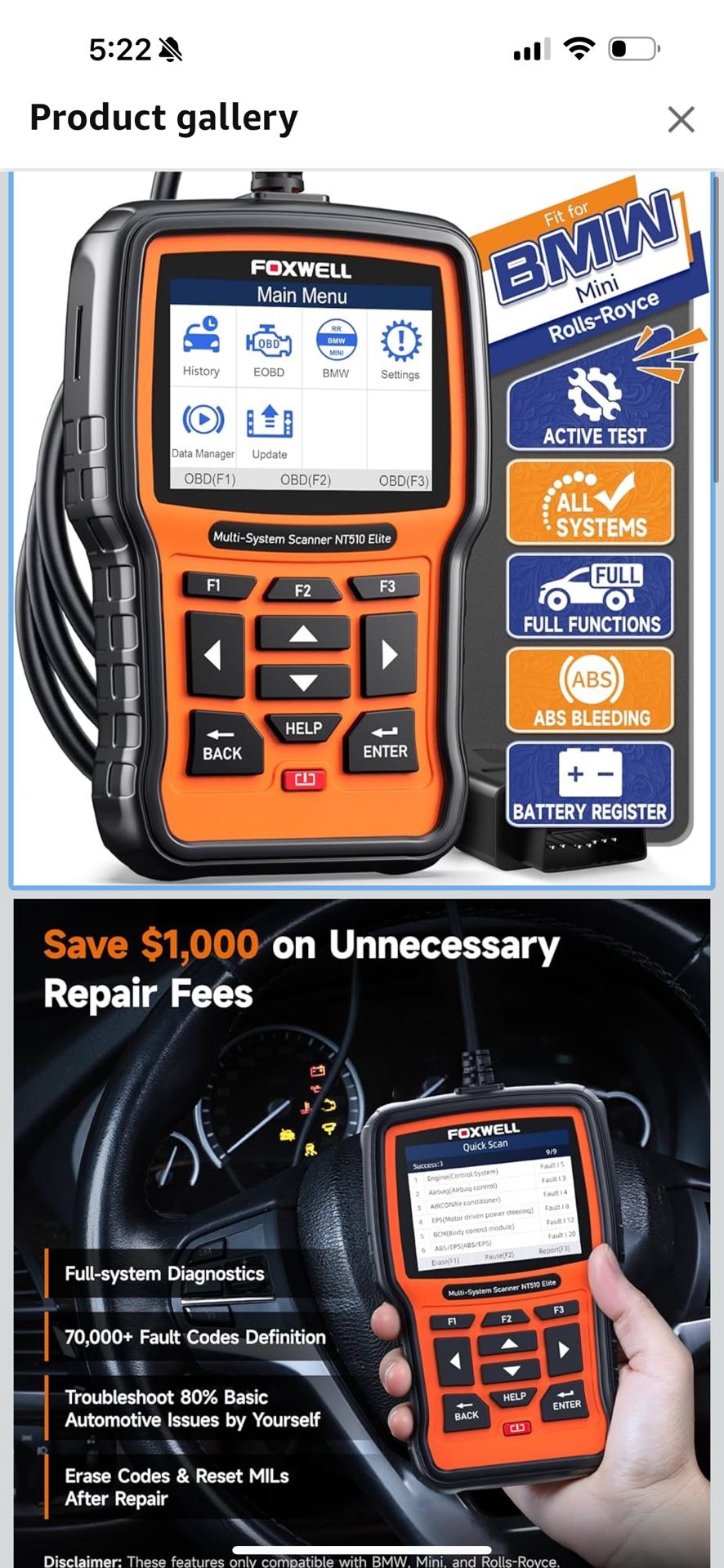 Foxwell Scanner