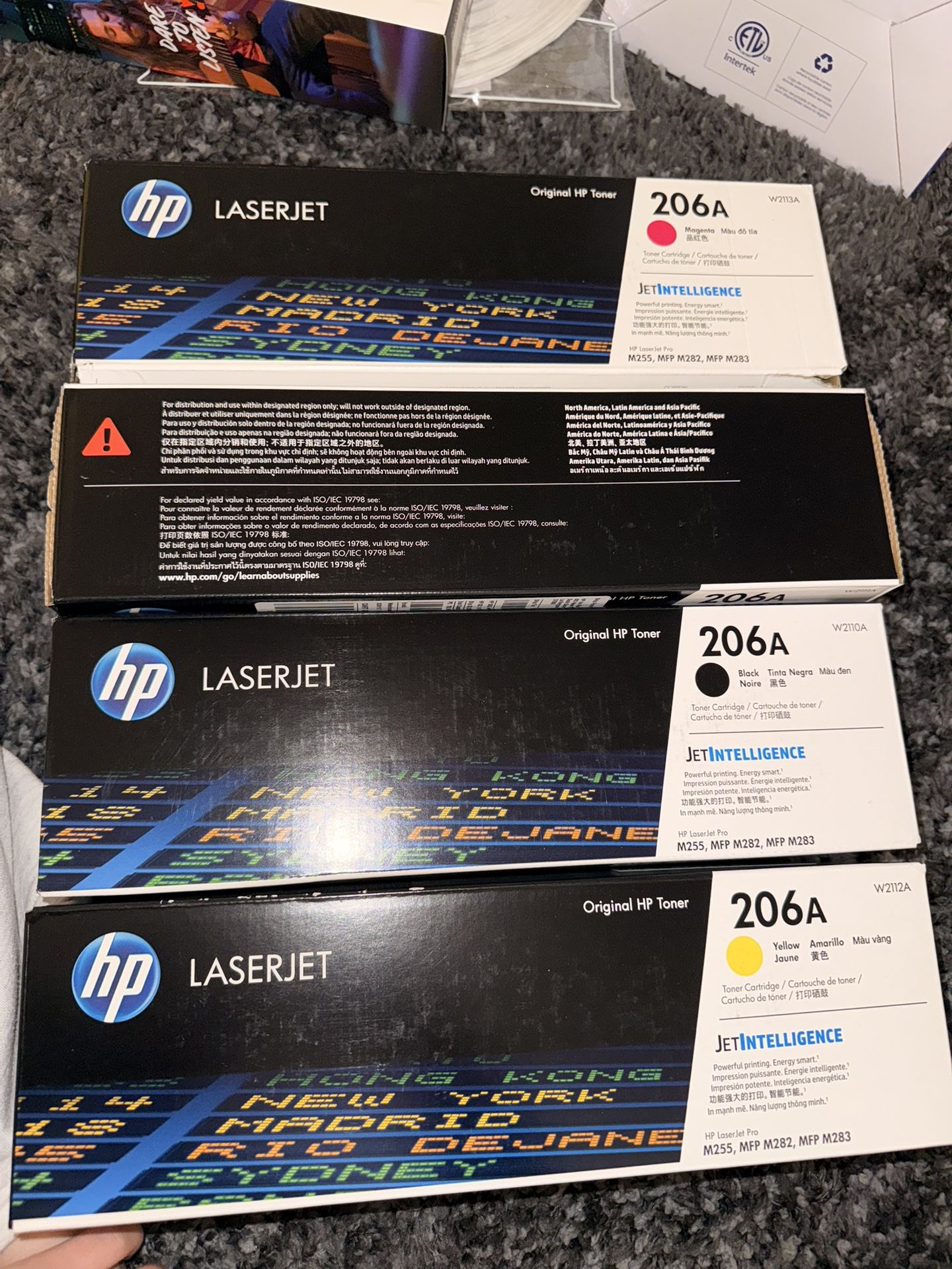 HP LaserJet Original Toner Cartridges – 206A (Full Set)