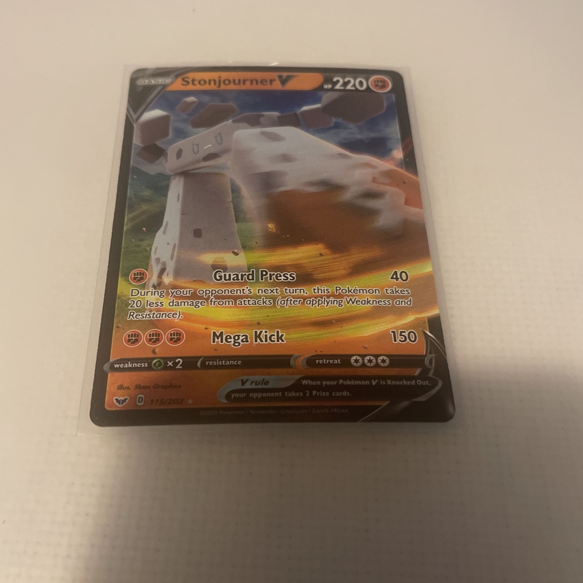 Pokémon Stonjourner V 115/202
