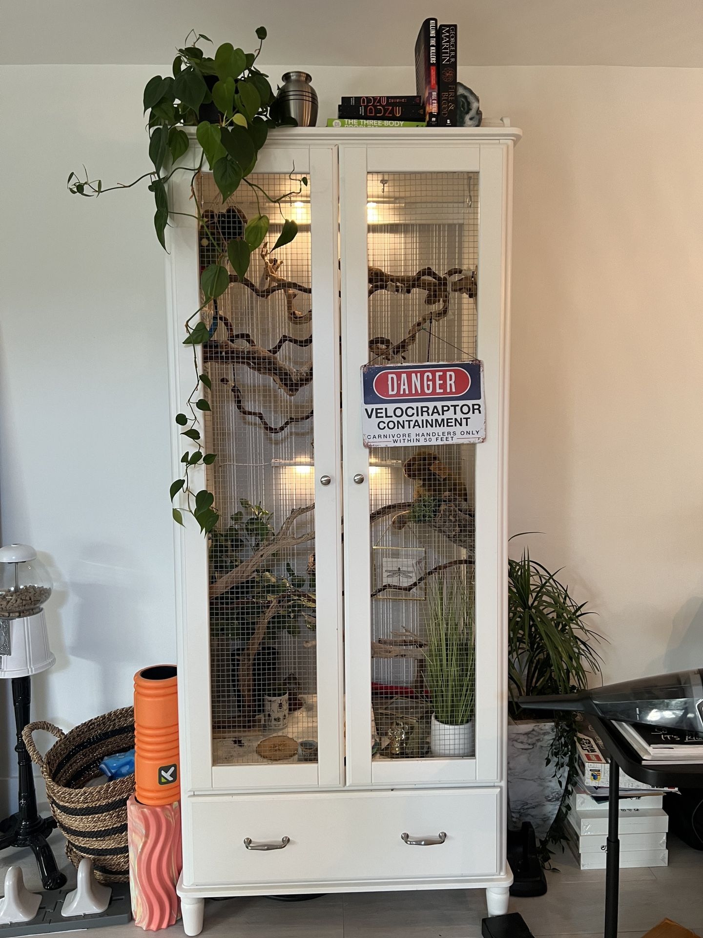 Bird Cage Reptile Enclosure Ikea Bookcase Wardrobe Pets for Sale in