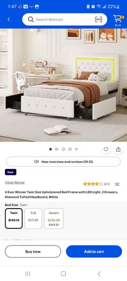 Twin bed frame