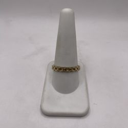 10kt Gold Engagement Style Band w/ Watch Link Design