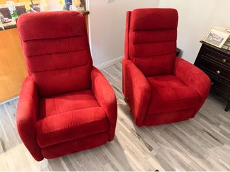 Red sofa chairs