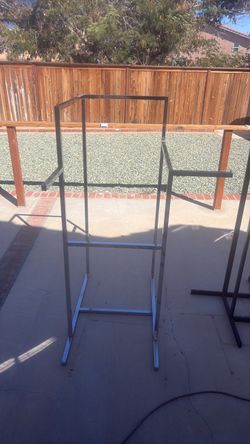 Chrome Metal Clothing Rack