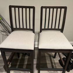 IKEA bar stools and lamp