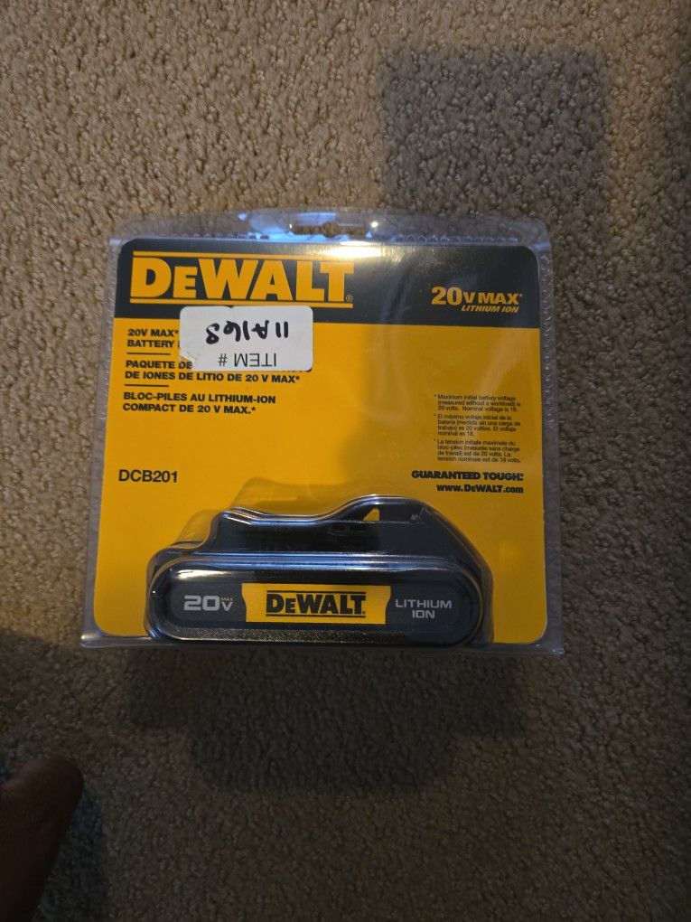 Dewalt battery.